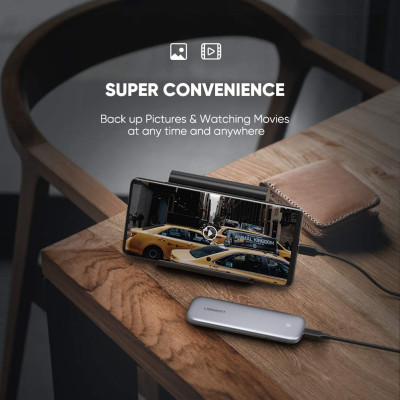 Корпус для установки M.2 SSD накопителя NVME M-Key (USB C 3.1) UGREEN