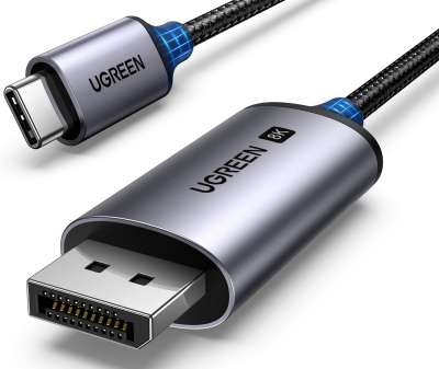 Кабель USB 3.1(m) Type C на DisplayPort, 1m, 8K@60Hz CM556 (25157) UGREEN