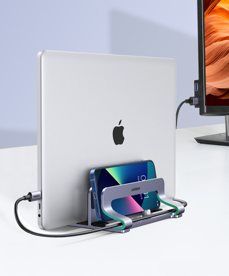 Вертикальная подставка для ноутбука два слота LP258 (60643) UGREEN