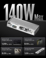 Мобильный аккумулятор 20000mAh, 140W, CCC, черный, Shargeek 140 (XLi) SHARGE