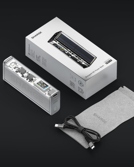 Мобильный аккумулятор 20000mAh, 140W, CCC, черный, Shargeek 140 (XLi) SHARGE