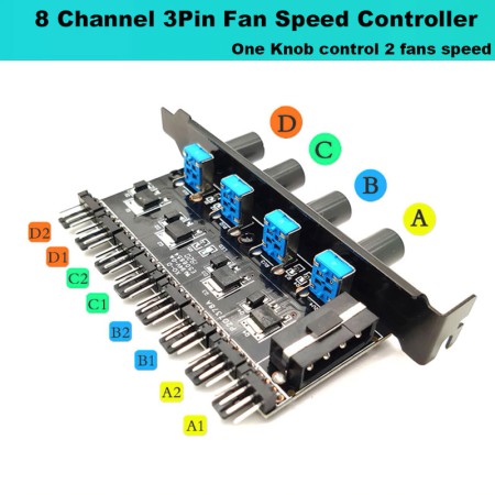 Контроллер управления вентиляторами механический, 8FAN, Molex