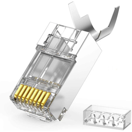 Коннектор RJ-45 (FTP) CAT 7, 10шт., NW193 (50634) UGREEN