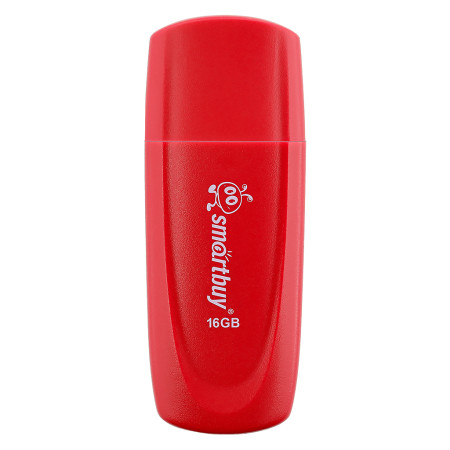 USB-накопитель, SmartBuy, Scout, SB016GB2SCR, 16GB, USB 2.0, Красный