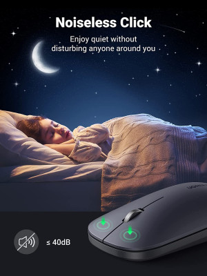 Мышь оптическая беcпроводная MU001 (90372), 2.4 GHz, Black UGREEN, No AA Battery inside