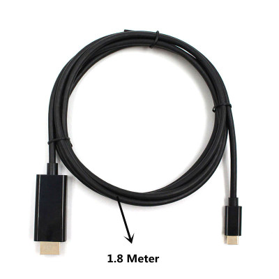 Кабель USB 3.1(m) Type C на HDMI, 1.8m, 4K, 30Hz