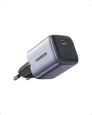 Зарядное устройство на 1xUSB C, 30W, QC4.0/PD3.0, Gan X CD319 (90666) UGREEN