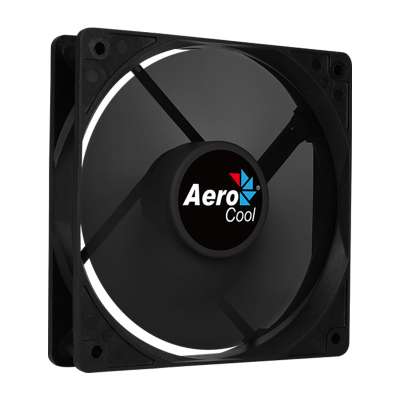 Кулер для компьютерного корпуса, AeroCool, FORCE 12 Black Molex + 3P, 120мм, 1000±10%об.мин, 24.8CFM