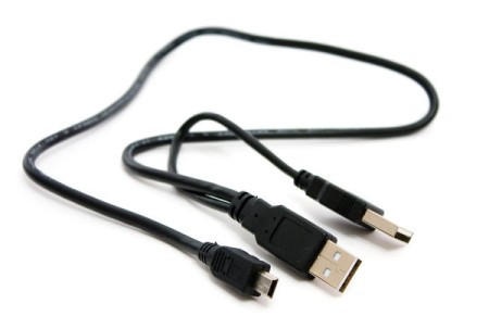 Кабель 2хUSB(m) - mini USB(m), Y-кабель (Для подключения жестких дисков)