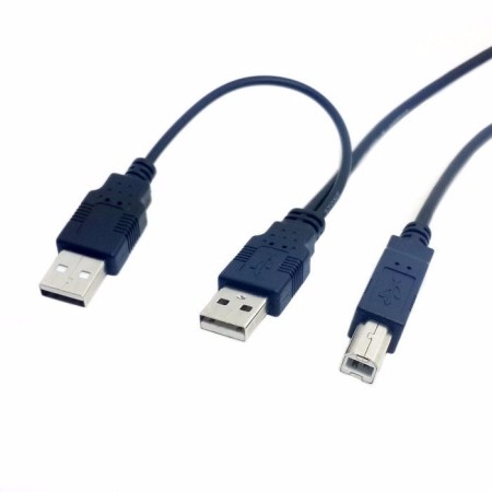 Кабель USB 2.0(m) - USB B(m) Y-кабель HDD