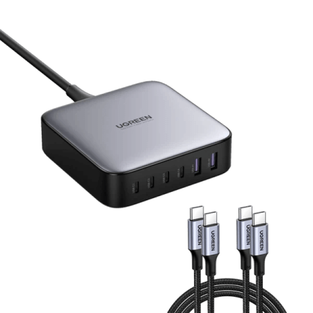 Зарядное устройство на 4xUSB C+2xUSB, 200W, QC4.0/PD3.0, Gan X CD271 (40914) UGREEN