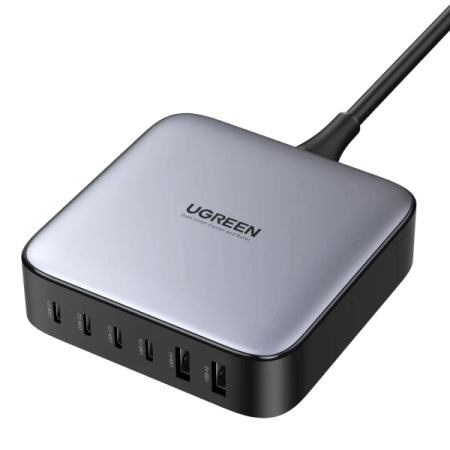 Зарядное устройство на 4xUSB C+2xUSB, 200W, QC4.0/PD3.0, Gan X CD271 (40914) UGREEN