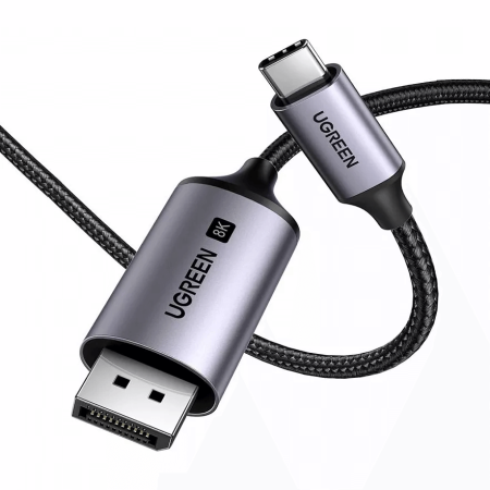 Кабель USB 3.1(m) Type C на DisplayPort, 2m, 8K@60Hz CM556 (25158) UGREEN