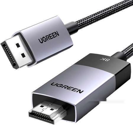 Кабель DisplayPort(m) - HDMI(m), 2m DP115 (80397) UGREEN