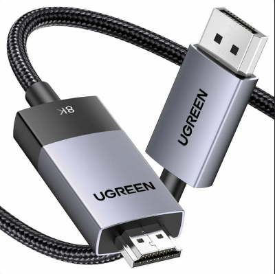 Кабель DisplayPort(m) - HDMI(m), 2m DP115 (80397) UGREEN