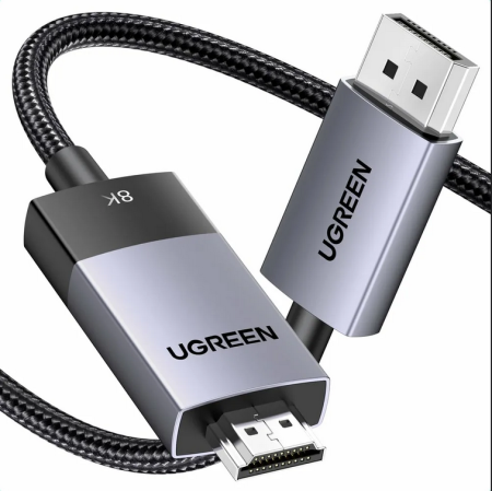 Кабель DisplayPort(m) - HDMI(m), 2m DP115 (80397) UGREEN