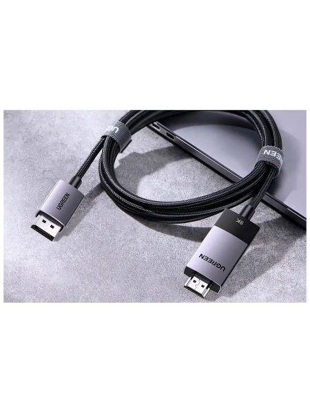 Кабель DisplayPort(m) - HDMI(m), 2m DP115 (80397) UGREEN