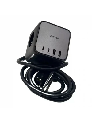 Зарядное устройство на 2C2A+3 розетки, 1.8м, 65W, QC4.0/PD3.0, CD268 (60113) UGREEN