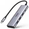 Конвертер USB 3.1(m) Type C на HDMI/LAN/CardReader/Type Cx2/USB 3.0x2/PD 100W CM498 (15375) UGREEN