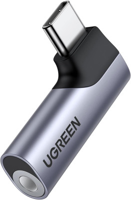 Переходник USB-C (m) - Audio(f) 3.5mm 90°, CM460 (20194) UGREEN