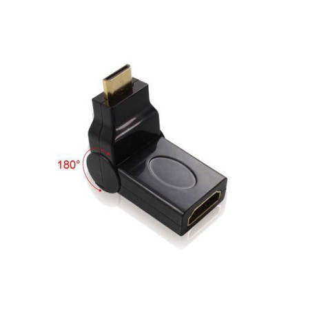 Переходник HDMI(f)-mini HDMI(m) с вращением на 180° 