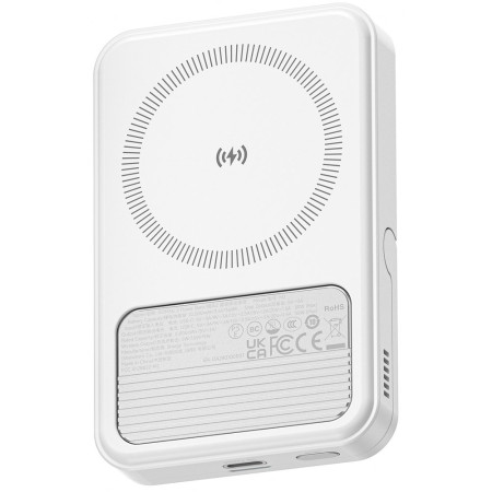 Мобильный аккумулятор Mag-Safe Qi2.2 25W, 10000mAh, 30W, CCC, белый, ICEMAG 2 (M2) SHARGE