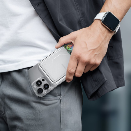 Мобильный аккумулятор Mag-Safe Qi2.2 25W, 10000mAh, 30W, CCC, белый, ICEMAG 2 (M2) SHARGE