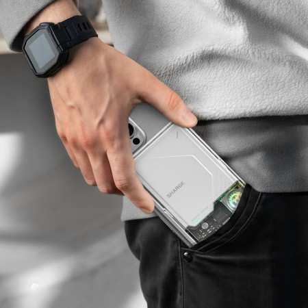 Мобильный аккумулятор Mag-Safe Qi2.2 25W, 10000mAh, 30W, CCC, белый, ICEMAG 2 (M2) SHARGE