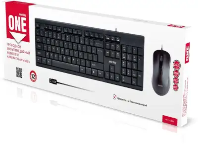 Комплект проводной клавиатура + мышь Smartbuy SBC-114282