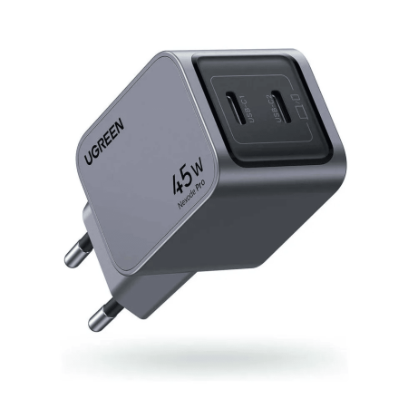 Зарядное устройство на 2xUSB-C, 45W, QC4.0+, Nexode GanN, X707 (35008) UGREEN