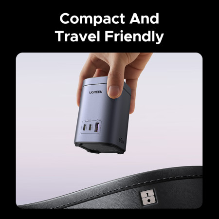Беспроводное магнитное зарядное устройство 2-in-1, 2xUSB C+1xUSB, 65W, Wireless 15W, X555 (55321) UGREEN
