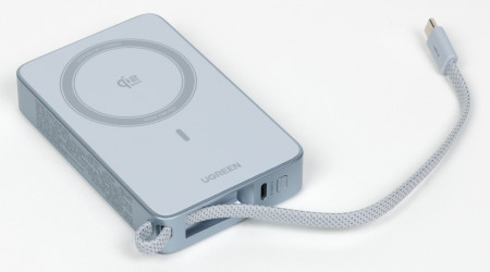 Мобильный аккумулятор Power Bank Mag-Safe, 10000mAh 30W 1C+ 25W QI2.2 Magnetic Wireless, голубой, PB773 (65958B) UGREEN