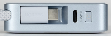 Мобильный аккумулятор Power Bank Mag-Safe, 10000mAh 30W 1C+ 25W QI2.2 Magnetic Wireless, голубой, PB773 (65958B) UGREEN