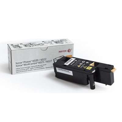Тонер-картридж Xerox Phaser 6020/6022/ WC 6025/6027 yellow ORIGINAL