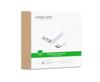 Конвертер с HDMI на AV, 1m UGREEN