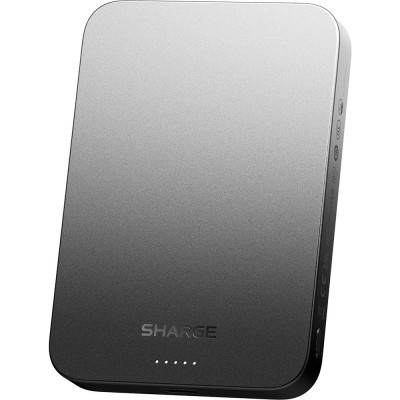Мобильный аккумулятор Mag-Safe Qi2 15W, 10000mAh, 20W, CCC, черный, Aeromag (M7) SHARGE