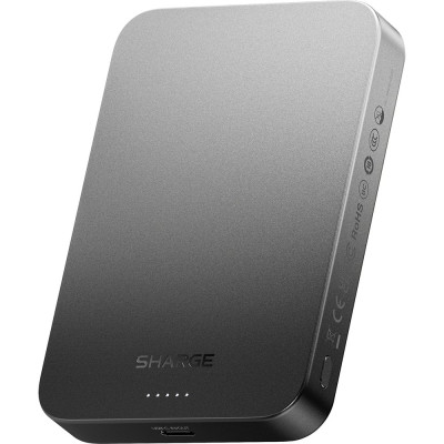 Мобильный аккумулятор Mag-Safe Qi2 15W, 10000mAh, 20W, CCC, черный, Aeromag (M7) SHARGE