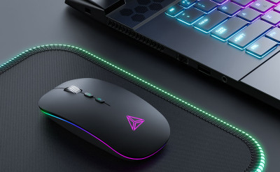 Мышь оптическая беcпроводная Bluetooth-мышь iTopschy (BT 5.1 + 2.4G)