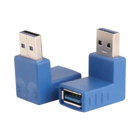 Переходник USB 3.0(m) - USB 3.0(f) 90°
