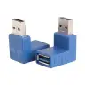Переходник USB 3.0(m) - USB 3.0(f) 90°