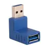 Переходник USB 3.0(m) - USB 3.0(f) 90°
