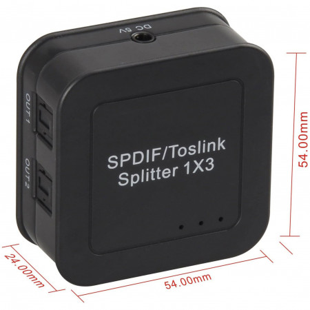 Цифровой аудио расширитель портов SPDIF/Toslink 1x3