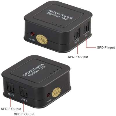 Цифровой аудио расширитель портов SPDIF/Toslink 1x3
