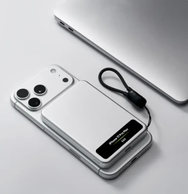 Мобильный аккумулятор Mag-Safe Qi2 15W, 5000mAh, 20W, CCC, серебро, VisionMag (M8) SHARGE