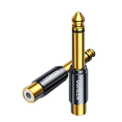 Переходник Audio(f) RCA - Audio(m) 6.35mm AV169 (80731) UGREEN