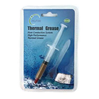 Термопаста, шприц 3г., золотая токопроводящая