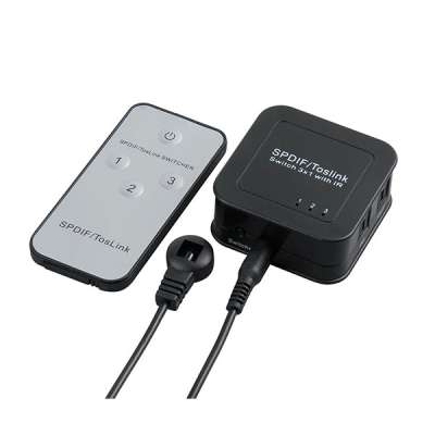 Цифровой аудио переключатель портов SPDIF/Toslink 3x1