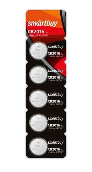 Батарейка Smartbuy CR2016, 1шт