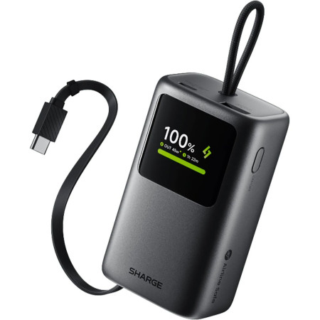 Мобильный аккумулятор 10000mAh, 45W, CCC, белый, HyperTower 45 (E3) SHARGE
