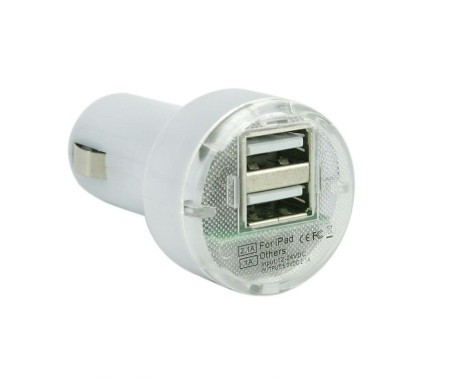 Адаптер в прикуриватель на 2 USB - автомобильная зарядка для iPhone и Android